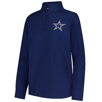 Women's Navy Dallas Cowboys Velocity Quarter-Zip Jacket