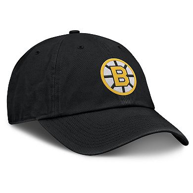 Men's Fanatics Black Boston Bruins Decades Collection Adjustable Hat
