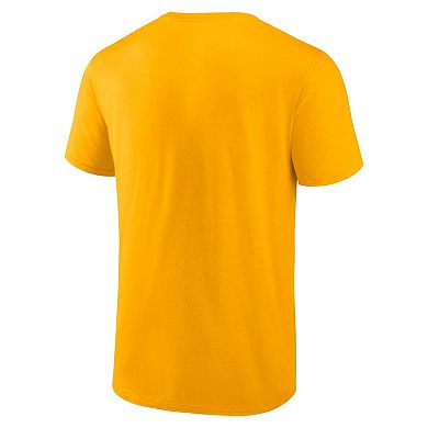 Men's Fanatics Gold Nashville Predators Open Net T-Shirt
