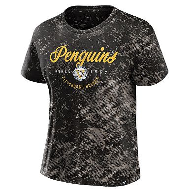 Women's Fanatics Black Pittsburgh Penguins Breakaway T-Shirt