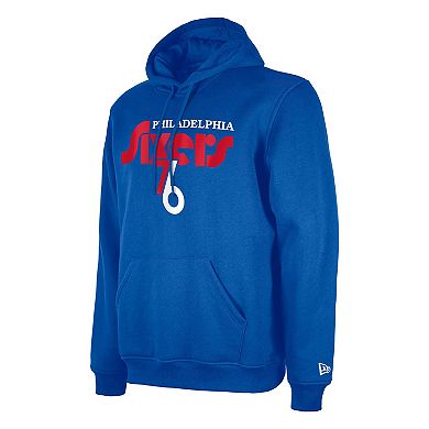 Men's New Era Royal Philadelphia 76ers 2024/25 City Edition Pullover Hoodie