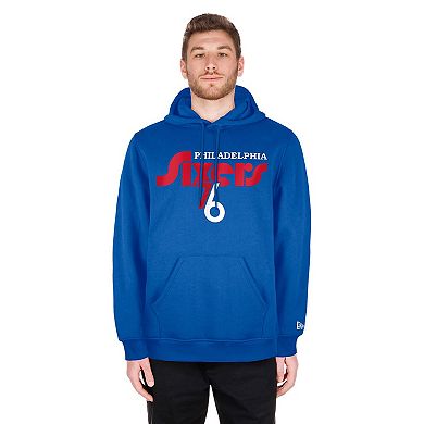 Men's New Era Royal Philadelphia 76ers 2024/25 City Edition Pullover Hoodie