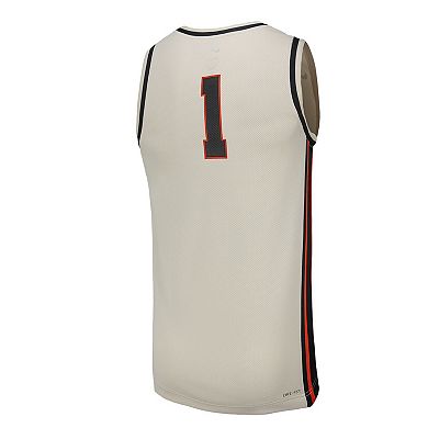 Men's Nike Natural Oregon State Beavers Replica Basketball Jersey