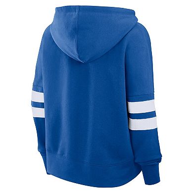 Women's Fanatics Royal New York Islanders Seize Fleece Pullover Hoodie