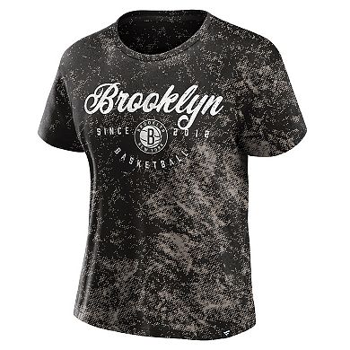 Women's Fanatics Black Brooklyn Nets Breakaway T-Shirt