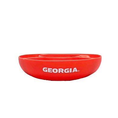 The Memory Company Georgia Bulldogs 40oz. Glass Tumbler with Silicone Snack Tray