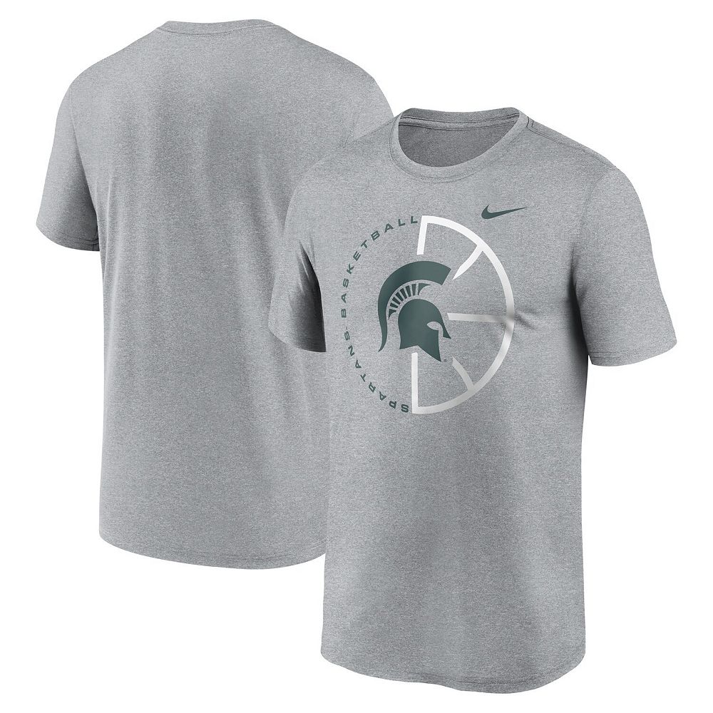 Men's Nike Heather Gray Michigan State Spartans Legend Basketball