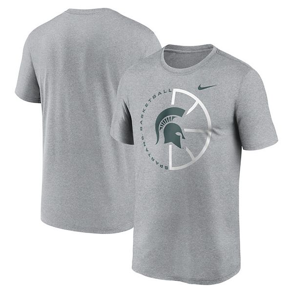 Men's Nike Heather Gray Michigan State Spartans Legend Basketball