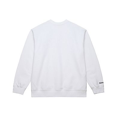 Men's Mitchell & Ness White Memphis Grizzlies Nights Pullover Sweatshirt