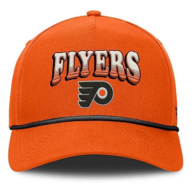 Men's Fanatics Orange Philadelphia Flyers Decades Collection A-Frame Rope Adjustable Hat