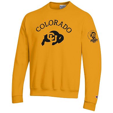 Men's Champion Gold Colorado Buffaloes Peggy 100 Pullover Sweatshirt