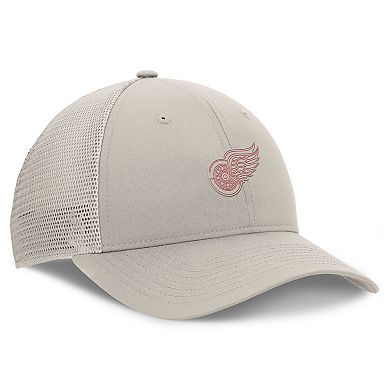 Women's Fanatics Tan Detroit Red Wings Authentic Pro Road Trucker Adjustable Hat