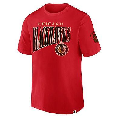 Men's Fanatics Red Chicago Blackhawks Decades Collection Made To Last T-Shirt