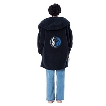 Unisex The Best Lounger in the World By Jill Martin Black Dallas Mavericks Oversized Open-Front Hoodie Sweater