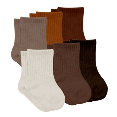 Newborn Cotton Ankle-Hi Socks Assorted 6 Pair Pack