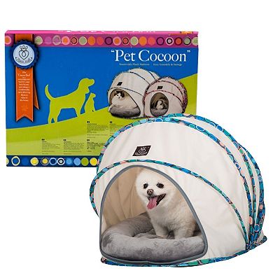 Foldable / Pop Up Cocoon Cave For Dogs, Cats And Companion Animals With Removable Cushion