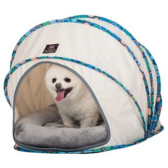 Foldable / Pop Up Cocoon Cave For Dogs, Cats And Companion Animals With Removable Cushion