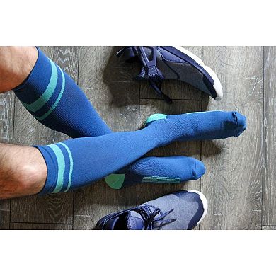 Graduated Colorful Compression Knee High Socks for Women 15-20 mmHg