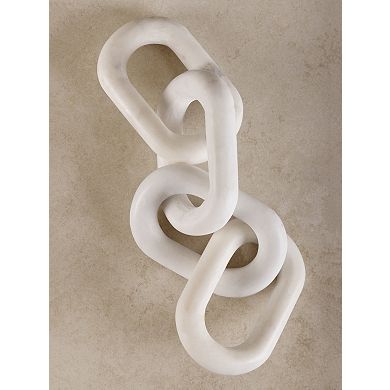Eternity Chain Links - White Marble