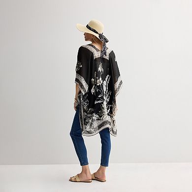Nine West 2-Piece Tropical Blooms Topper Set