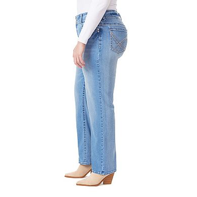 Juniors' Plus Size WallFlower Luscious Curvy Mid Rise Bootcut Jeans