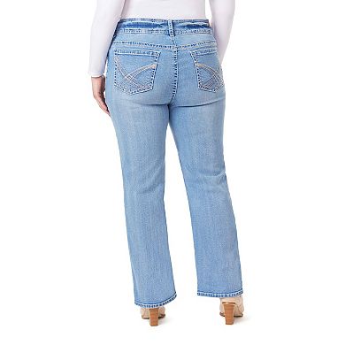Juniors' Plus Size WallFlower Luscious Curvy Mid Rise Bootcut Jeans