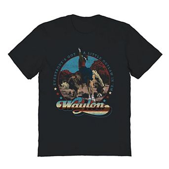 Men's Waylon Jennings Cowboy Graphic Tee
