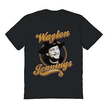 Men's Waylon Jennings Head Graphic Tee