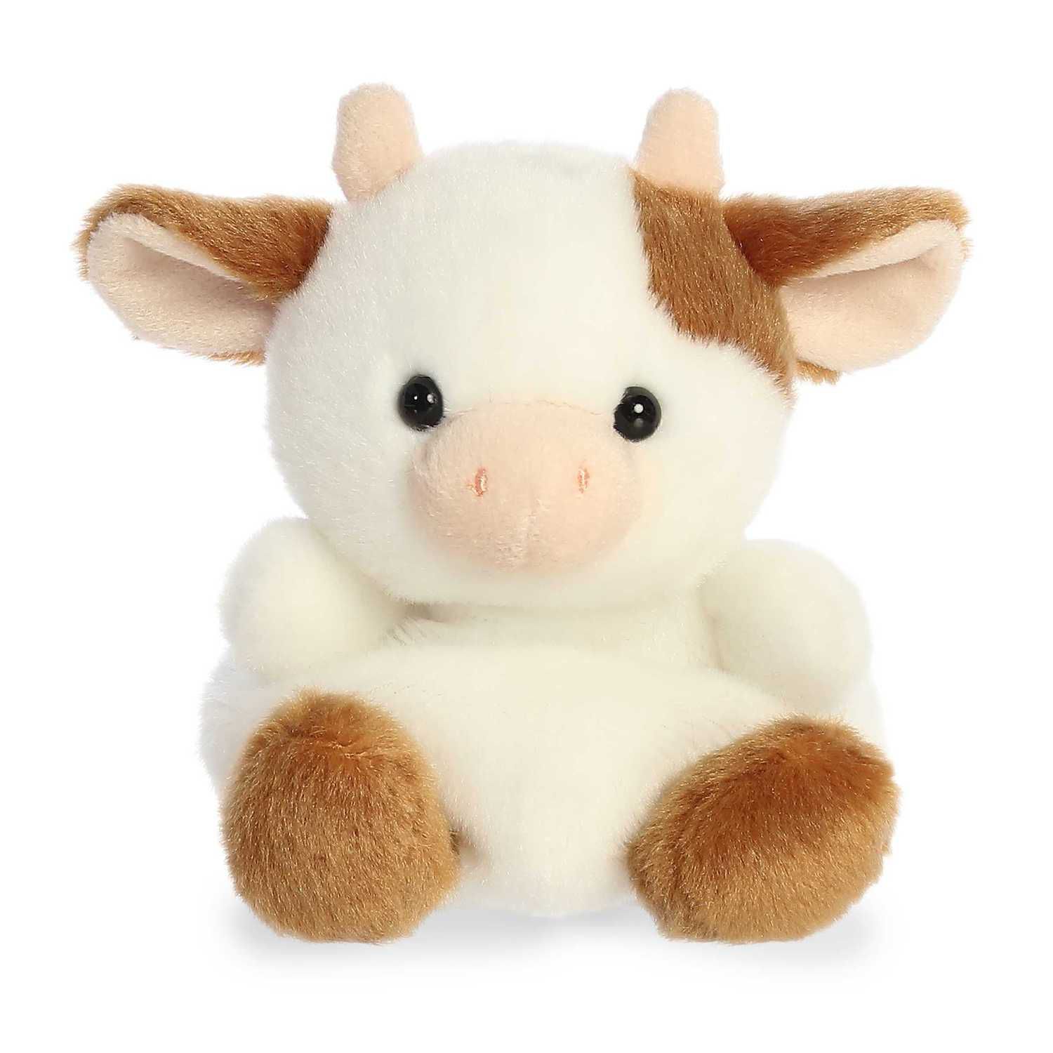 Детская мягкая игрушка Aurora Mini Palm Pals - 5" Caroline Brown Cow - Adorable Stuffed Animal, цвет: Анималистичный — фото 1
