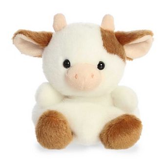 Aurora - Mini Palm Pals - 5" Caroline Brown Cow - Adorable Stuffed Animal