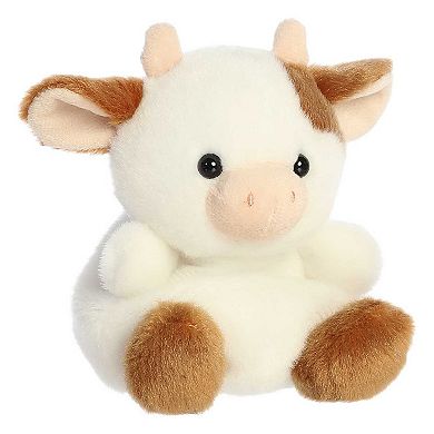 Aurora - Mini Palm Pals - 5" Caroline Brown Cow - Adorable Stuffed Animal