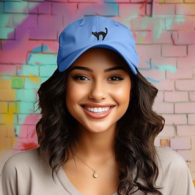 Dalix Black Cat Embroidered Casual Hat