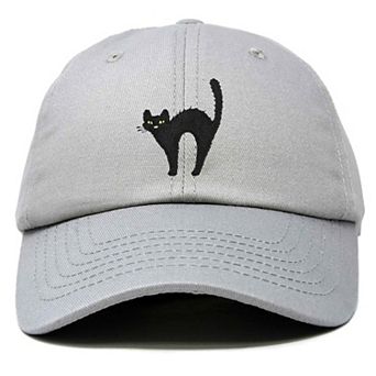 Dalix Black Cat Embroidered Casual Hat