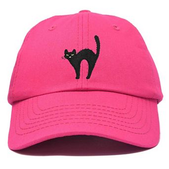 Dalix Black Cat Embroidered Casual Hat