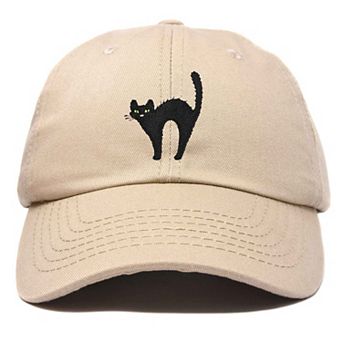 Dalix Black Cat Embroidered Casual Hat