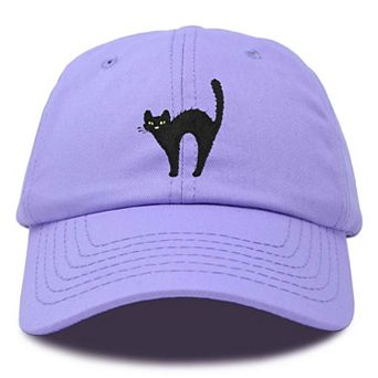 Dalix Black Cat Embroidered Casual Hat