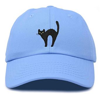 Dalix Black Cat Embroidered Casual Hat