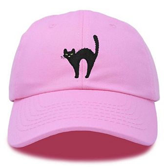 Dalix Black Cat Embroidered Casual Hat