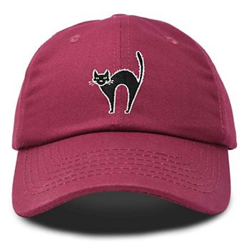 Dalix Black Cat Embroidered Casual Hat