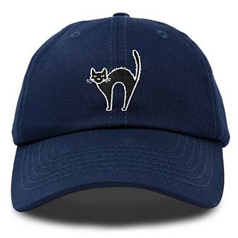 Dalix Black Cat Embroidered Casual Hat