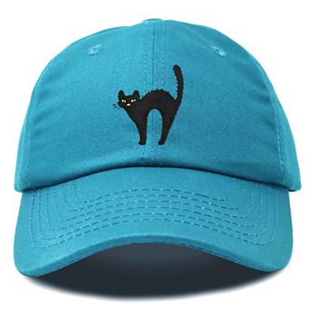 Dalix Black Cat Embroidered Casual Hat