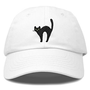 Dalix Black Cat Embroidered Casual Hat