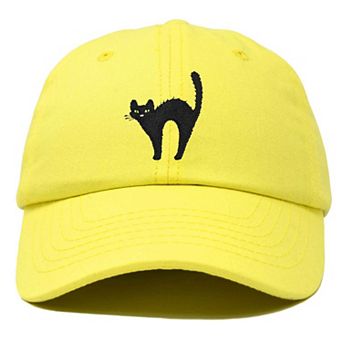 Dalix Black Cat Embroidered Casual Hat
