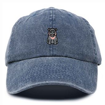 Dalix Hippo Embroidered Adjustable Hat