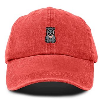Dalix Hippo Embroidered Adjustable Hat