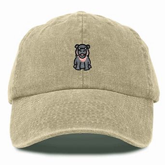 Dalix Hippo Embroidered Adjustable Hat
