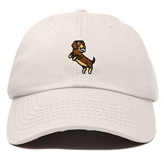 Dalix Dachshund Embroidered Dad Cap
