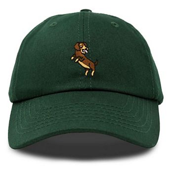 Dalix Dachshund Embroidered Dad Cap