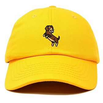 Dalix Dachshund Embroidered Dad Cap