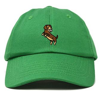 Dalix Dachshund Embroidered Dad Cap